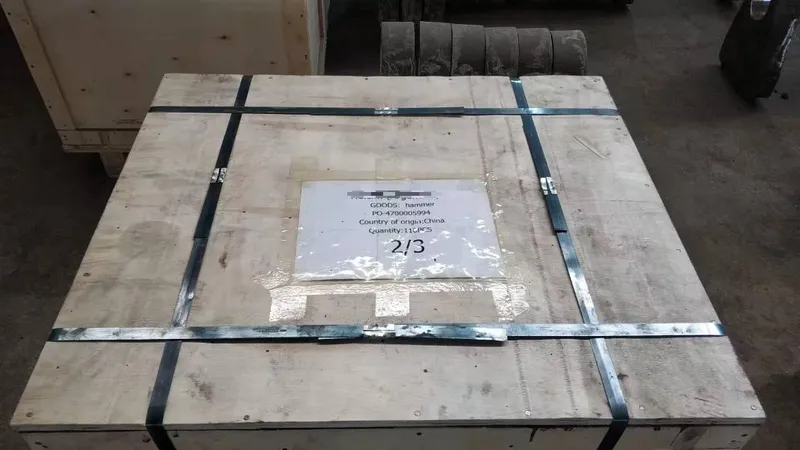 Loaded crates leaving for international ports